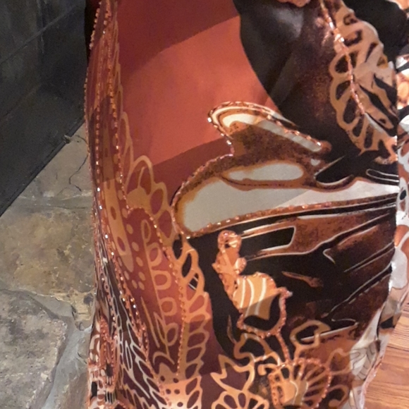 Silk beaded maxi by Mary L. Couture - Picture 6 of 10